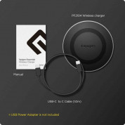 Spigen ArcField Wireless Charger 15W - поставка (пад) за безжично зареждане за Qi съвместими мобилни устройства (черен) 3