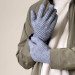 HR Braided Gloves with cut-outs for fingers - плетени зимни ръкавици с изрязани отвори за тъч екрани (сив) 3