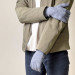 HR Braided Gloves with cut-outs for fingers - плетени зимни ръкавици с изрязани отвори за тъч екрани (сив) 5