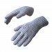 HR Braided Gloves with cut-outs for fingers - плетени зимни ръкавици с изрязани отвори за тъч екрани (сив) 1