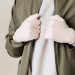 HR Braided Gloves with cut-outs for fingers - плетени зимни ръкавици с изрязани отвори за тъч екрани (розов) 4