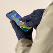HR Braided Gloves with cut-outs for fingers - плетени зимни ръкавици с изрязани отвори за тъч екрани (черен) 5