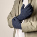 HR Braided Gloves with cut-outs for fingers - плетени зимни ръкавици с изрязани отвори за тъч екрани (черен) 4