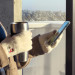 HR Women Braided Gloves - плетени зимни ръкавици за тъч екрани (бежов) 2