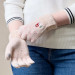 HR Women Braided Gloves - плетени зимни ръкавици за тъч екрани (бежов) 4