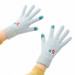 HR Women Braided Gloves - плетени зимни ръкавици за тъч екрани (син) 1