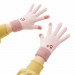 HR Women Braided Gloves - плетени зимни ръкавици за тъч екрани (розов) 1