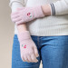 HR Women Braided Gloves - плетени зимни ръкавици за тъч екрани (розов) 2