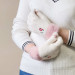HR Women Braided Gloves - плетени зимни ръкавици за тъч екрани (бял) 4