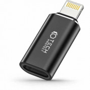 Tech-Protect Ultraboost Lightning to USB-C Adapter - адаптер от Lightning мъжко към USB-C женско за Apple устройства с Lightning порт (черен)