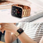 Tech-Protect Stainless Steel Band - каишка от неръждаема стомана за Apple Watch 42мм, 44мм, 45мм, Ultra 49мм (розово злато) 2