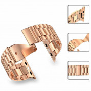 Tech-Protect Stainless Steel Band - каишка от неръждаема стомана за Apple Watch 42мм, 44мм, 45мм, Ultra 49мм (розово злато) 1