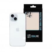 OBALME Basic Matte TPU Case - силиконов (TPU) калъф за iPhone 15 (бежов)  2