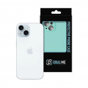 OBALME Basic Matte TPU Case - силиконов (TPU) калъф за iPhone 15 (светлосин)  2