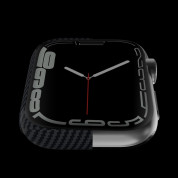Pitaka Aramid Fiber Air Case - кевларен кейс за Apple Watch 7 41мм, Apple Watch 8 41мм (черен) 5
