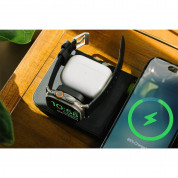 Nomad Base One Max 3in1 MagSafe Qi Charger 15W - тройна поставка (пад) за безжично зареждане за iPhone с Magsafe, Apple Watch и AirPods (черен) 8