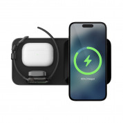 Nomad Base One Max 3in1 MagSafe Qi Charger 15W - тройна поставка (пад) за безжично зареждане за iPhone с Magsafe, Apple Watch и AirPods (черен) 5