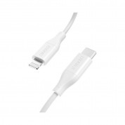 Choetech USB-C to Lightning Cable PD 20W - MFI сертифициран USB-C към Lightning кабел за Apple устройства с Lightning порт (120 см) (бял)