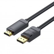 Vention DisplayPort to HDMI 4K Cable - кабел DisplayPort към HDMI с поддръжка на 4K (200 см) (черен) 