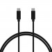 Choetech USB-C to USB-C Cable 60W - здрав кабел с бързо зареждане за устройства с USB-C порт (100 см) (черен) (bulk) 1