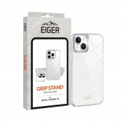 Eiger Grip Stand Case for Apple iPhone 15 (clear) 2