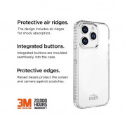 Eiger Ice Grip Hybrid Case - хибриден кейс с висока степен на защита за iPhone 15 Pro (прозрачен) 1