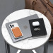 Satechi Vegan-Leather Magnetic Wallet Stand - кожен портфейл (джоб) с вградена поставка за прикрепяне към iPhone с MagSafe (оранжев) 7