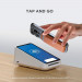 Satechi Vegan-Leather Magnetic Wallet Stand - кожен портфейл (джоб) с вградена поставка за прикрепяне към iPhone с MagSafe (оранжев) 6