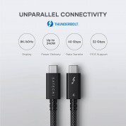 Satechi Thunderbolt 4 Cable - USB-C към USB-C кабел с Thunderbolt 4 (100 см) (черен)  2