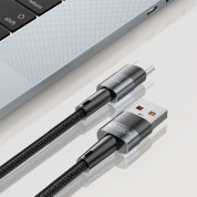 Tech-Protect Ultraboost USB-A to USB-C Cable 66W - кабел с въжена оплетка за устройства с USB-C порт (50 см) (черен) 3