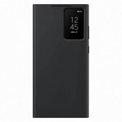 Samsung Galaxy S-View Wallet Cover EF-ZS918CB - оригинален калъф през който виждате информация от дисплея за Samsung Galaxy S23 Ultra (черен) (разопакован продукт)
