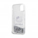 Hello Kitty Liquid Glitter Electroplating Head Logo Case - дизайнерски кейс с висока защита за iPhone 11 (прозрачен-сребрист) 6