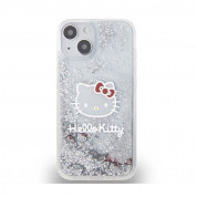 Hello Kitty Liquid Glitter Electroplating Head Logo Case for iPhone 12, iPhone 12 Pro (clear-silver) 2