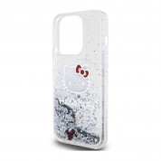 Hello Kitty Liquid Glitter Electroplating Head Logo Case for iPhone 13 Pro (clear-silver) 4