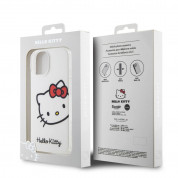 Hello Kitty IML Head Logo Case for iPhone 15 (white) 6