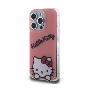 Hello Kitty IML Daydreaming Logo Case - дизайнерски силиконов кейс за iPhone 15 Pro (розов) 1