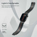 Pitaka Carbon Fiber Rhapsody Band - хибридна каишка (карбон и кевлар) за Apple Watch 42мм, 44мм, 45мм, Ultra 49мм (черен) 3