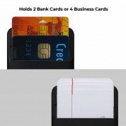 Pitaka MagEZ MagSafe Card Wallet 3.0 - кожен портфейл (джоб) за прикрепяне към iPhone с MagSafe (черен) 4