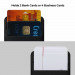 Pitaka MagEZ MagSafe Card Wallet 3.0 - кожен портфейл (джоб) за прикрепяне към iPhone с MagSafe (черен) 5