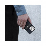 Pitaka MagEZ MagSafe Card Wallet 3.0 - кожен портфейл (джоб) за прикрепяне към iPhone с MagSafe (черен) 8