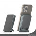 4smarts OneStyle MagSafe PowerBank 5000 mAh With Silicone Case - комплект преносима външна батерия с безжично зареждане с MagSafe и силиконов кейс с MagSafe за iPhone 15 Pro Max (сив) 4