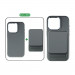 4smarts OneStyle MagSafe PowerBank 5000 mAh With Silicone Case - комплект преносима външна батерия с безжично зареждане с MagSafe и силиконов кейс с MagSafe за iPhone 15 Pro (сив) 2