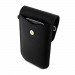 Hello Kitty PU Metal Logo Leather Wallet Phone Bag - кожена чанта (портфейл) с презрамка (черен) 3