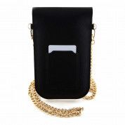 Hello Kitty PU Metal Logo Leather Wallet Phone Bag (black) 1