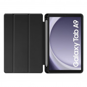 Tech-Protect SC Pen Hybrid Case - кожен кейс и поставка за Samsung Galaxy Tab A9 (2023) (черен-прозрачен)  1