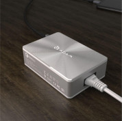 Adam Elements Omnia PA601 Desktop Charging Station 81W - захранване за ел. мрежа за лаптопи, смартфони и таблети с 5xUSB-A и 1xUSB-C изходи с технология за бързо зарежданe (сив) 3