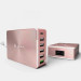 Adam Elements Omnia PA601 Desktop Charging Station 81W - захранване за ел. мрежа за лаптопи, смартфони и таблети с 5xUSB-A и 1xUSB-C изходи с технология за бързо зарежданe (розовo злато) 3