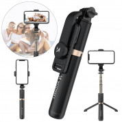 Wozinsky Selfie Stick Telescopic Tripod with Bluetooth Remote (black)