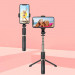 Wozinsky Selfie Stick Telescopic Tripod with Bluetooth Remote - разтегаем безжичен селфи стик и трипод за мобилни телефони (черен) 15