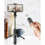 Wozinsky Selfie Stick Telescopic Tripod with Bluetooth Remote - разтегаем безжичен селфи стик и трипод за мобилни телефони (черен) 16